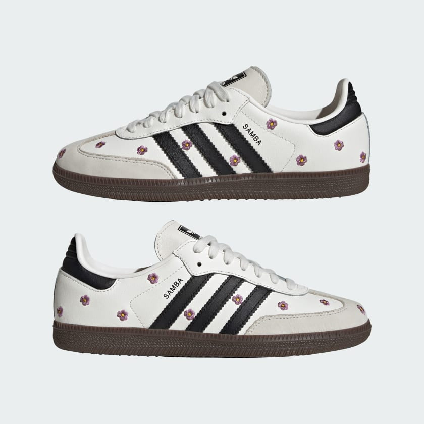 Adidas Samba OG Light Purple Floral Cloud White Black