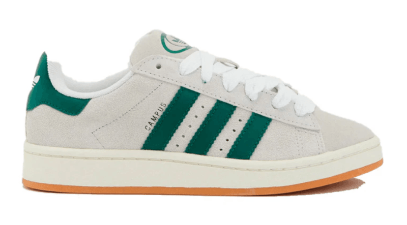 Adidas Campus 00s Crystal White Dark Green