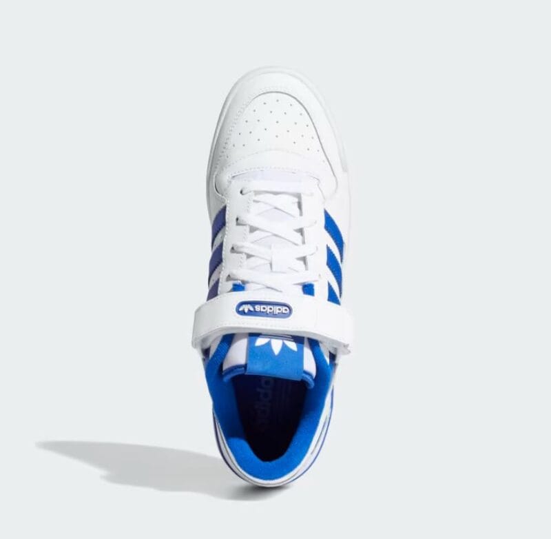 Adidas Forum Low Shoes White Royal Blue - Image 5