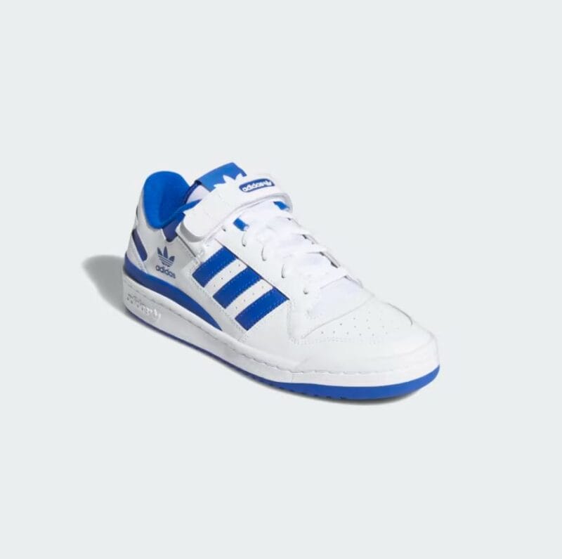 Adidas Forum Low Shoes White Royal Blue - Image 4