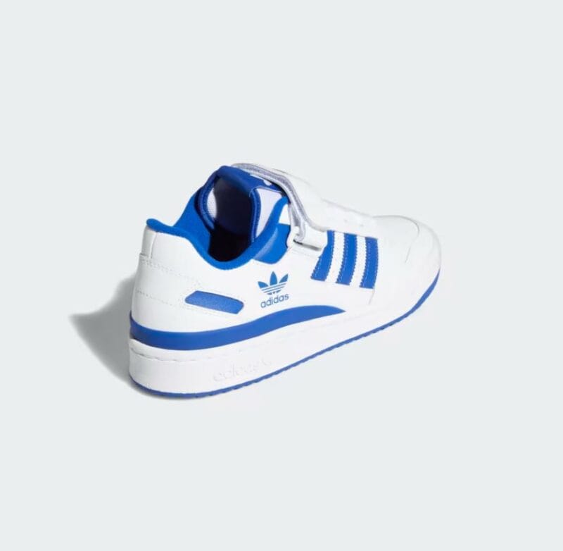 Adidas Forum Low Shoes White Royal Blue - Image 3