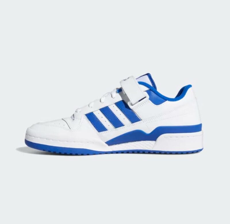 Adidas Forum Low Shoes White Royal Blue - Image 2