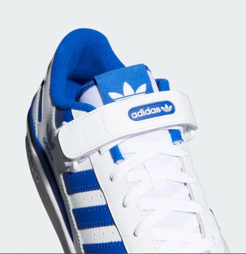 Adidas Forum Low Shoes White Royal Blue - Image 6