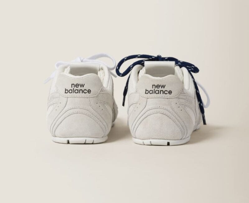 New Balance X Miu Miu 530 SL suede and mesh sneakers - Image 4