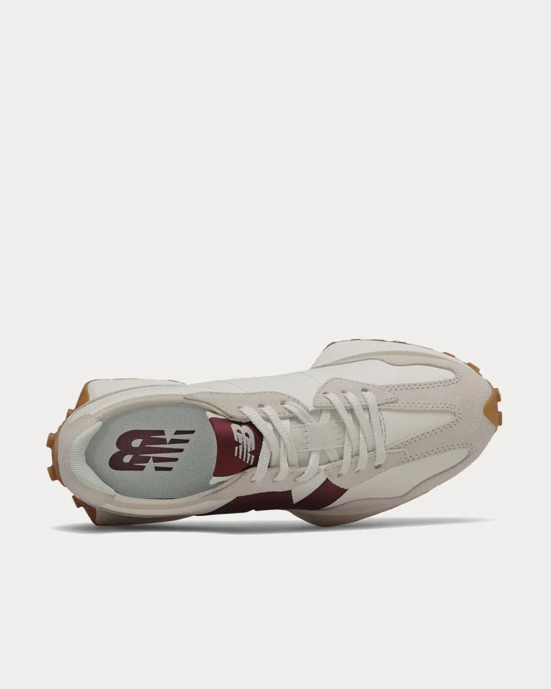 New Balance - 327 Moonbeam Classic Burgundy Low Top Sneakers - Image 2