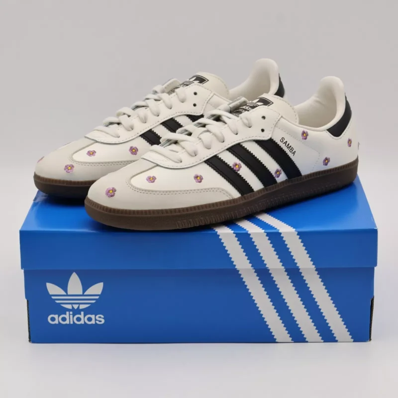 Adidas Samba OG Light Purple Floral Cloud White Black - Image 3