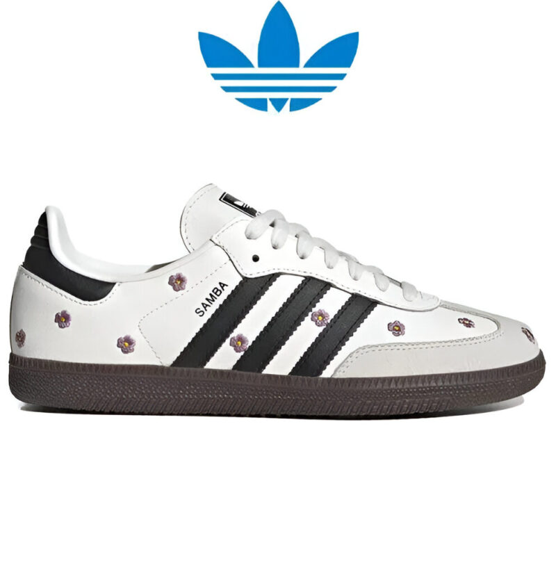 Adidas Samba OG Light Purple Floral Cloud White Black