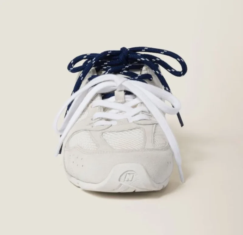 New Balance X Miu Miu 530 SL suede and mesh sneakers - Image 8