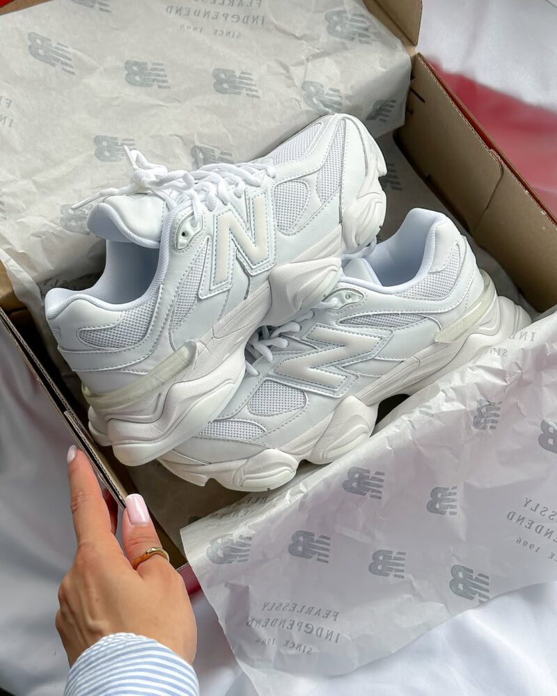 New Balance 9060 'Triple White - Image 4