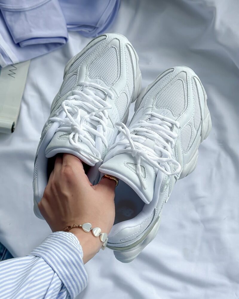 New Balance 9060 'Triple White - Image 5